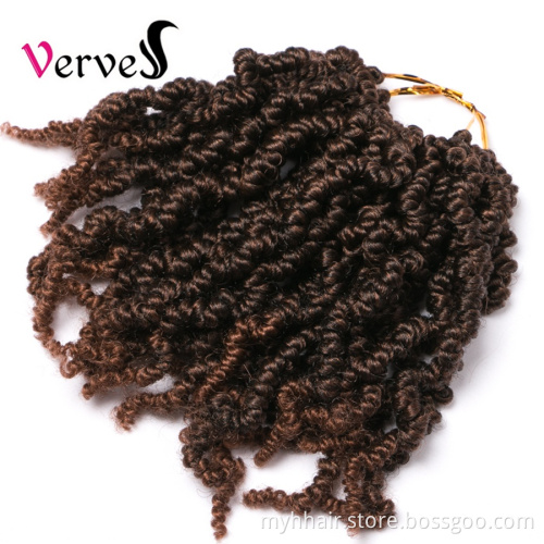 Spring Pre-twisted Braids Synthetic Crochet Hair Extensions 10 inch 15 strands/pack Ombre Crochet Twist Braids Fiber